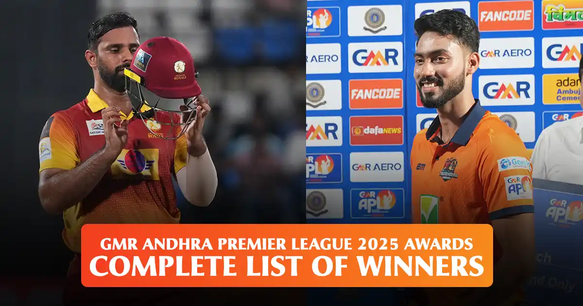 GMR Andhra Premier League 2025 Awards: Complete list of winners